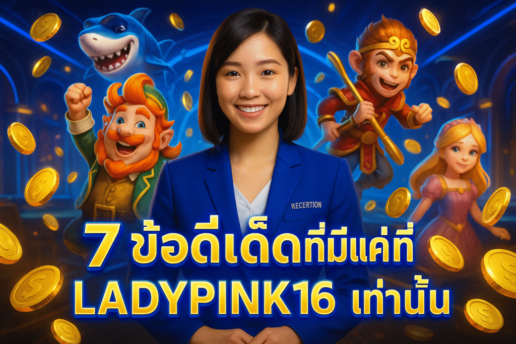 ข้อดีเด็ดที่มีแค่ที่ LADYPINK168 เท่านั้น