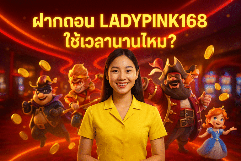 ฝากถอน LADYPINK168 ใช้เวลานานไหม?